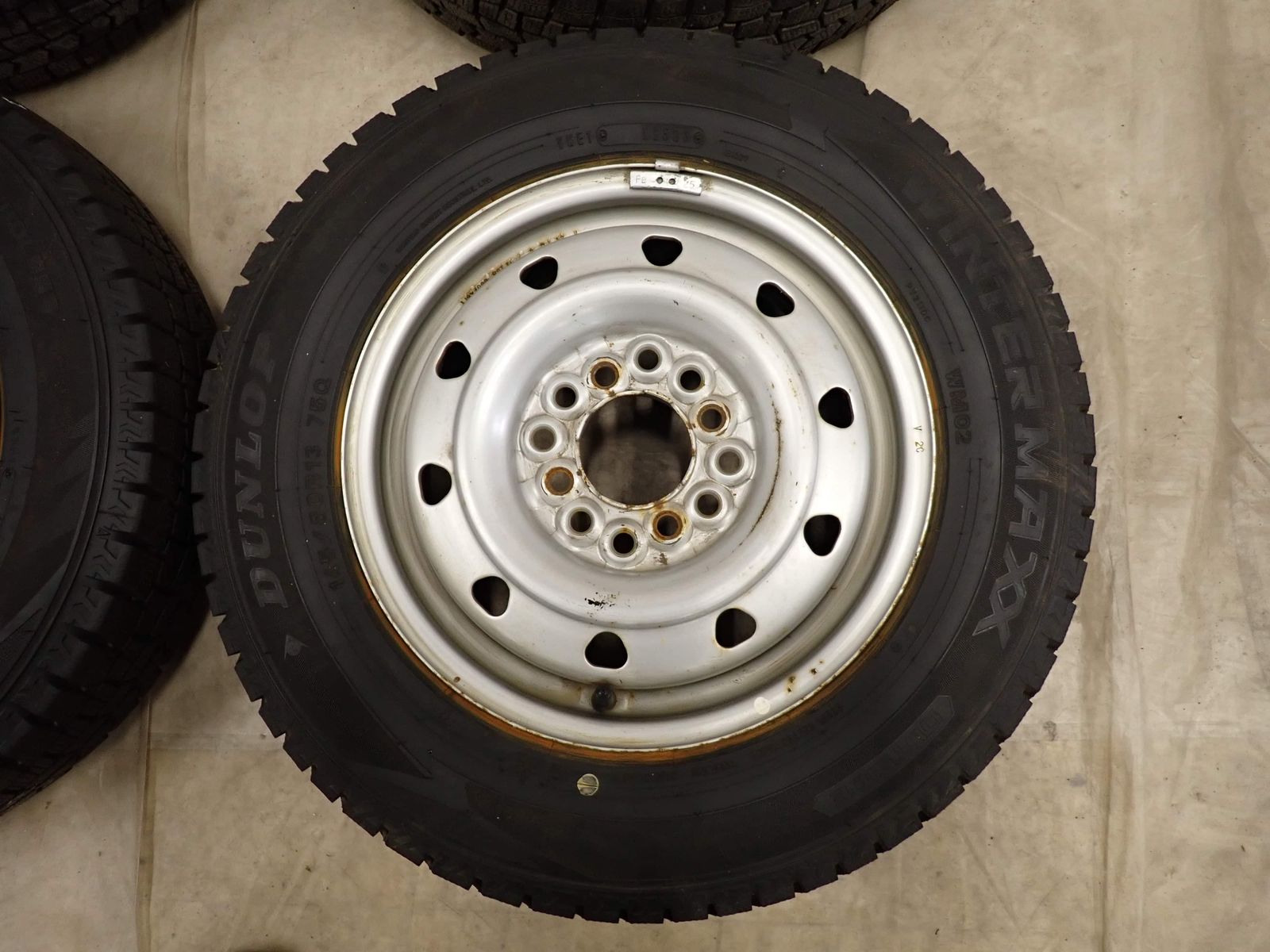 冬4本SET 会社宛 送料無料 145/80R13×4J 75Q ダンロップ WINTER MAXX