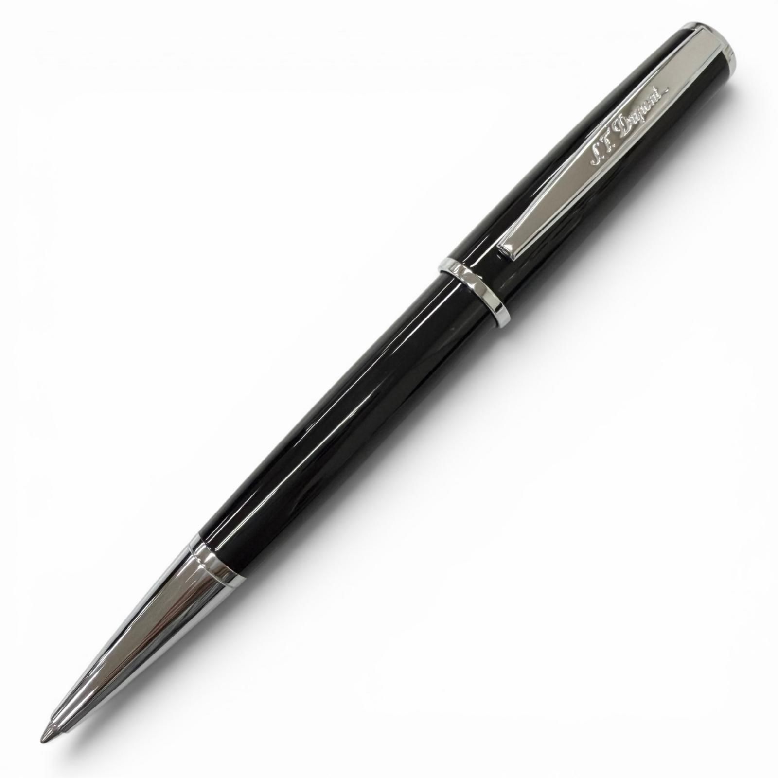 極美品□Dupont デュポン デフィ ミレニアム ツイスト式 ボールペン ステーショナリー ブラック シルバー メンズオススメ 筆記確認済み 極美品□Dupont デュポン デフィ ミレニアム ツイスト式 ボールペン