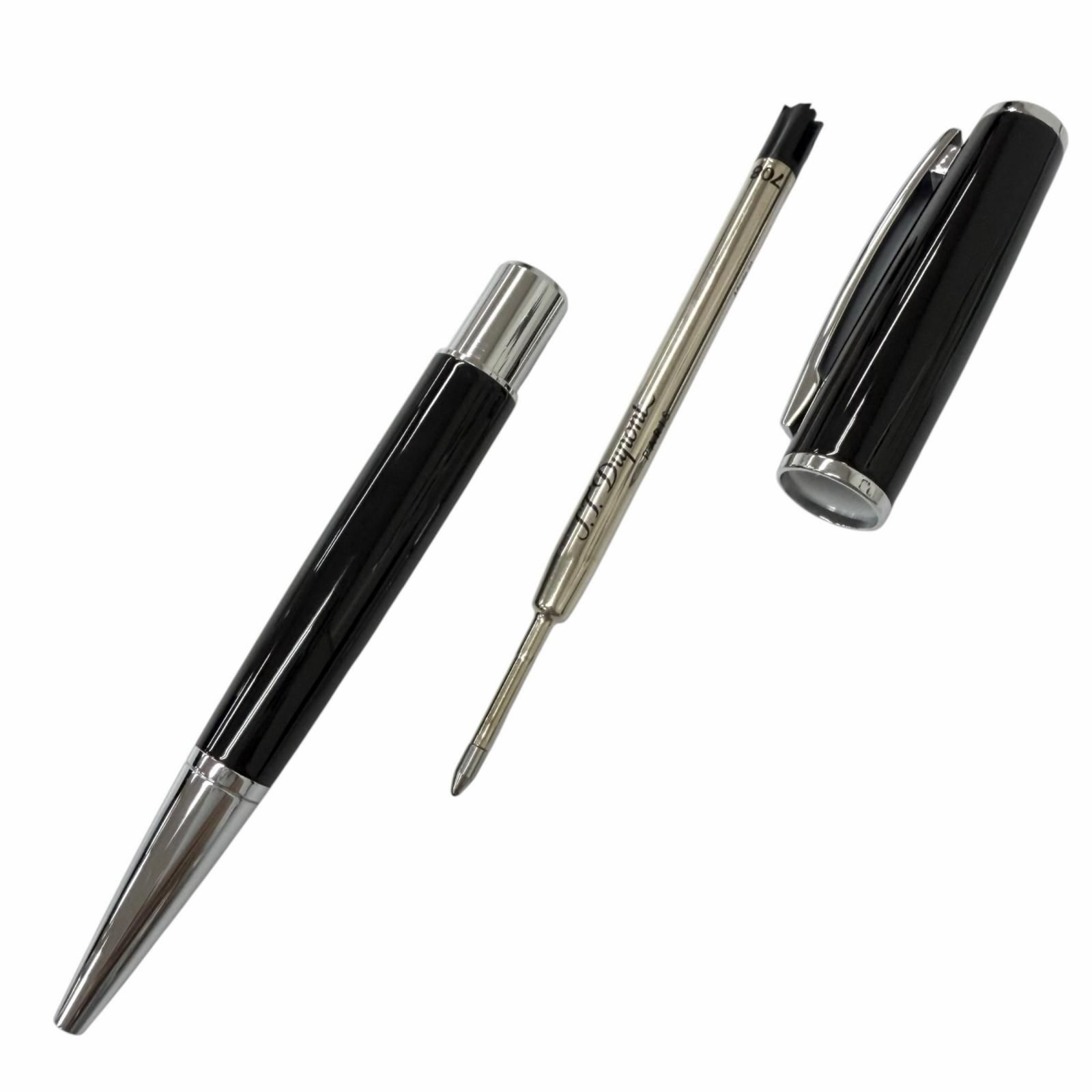 極美品□Dupont デュポン デフィ ミレニアム ツイスト式 ボールペン ステーショナリー ブラック シルバー メンズオススメ 筆記確認済み 極美品□Dupont デュポン デフィ ミレニアム ツイスト式 ボールペン