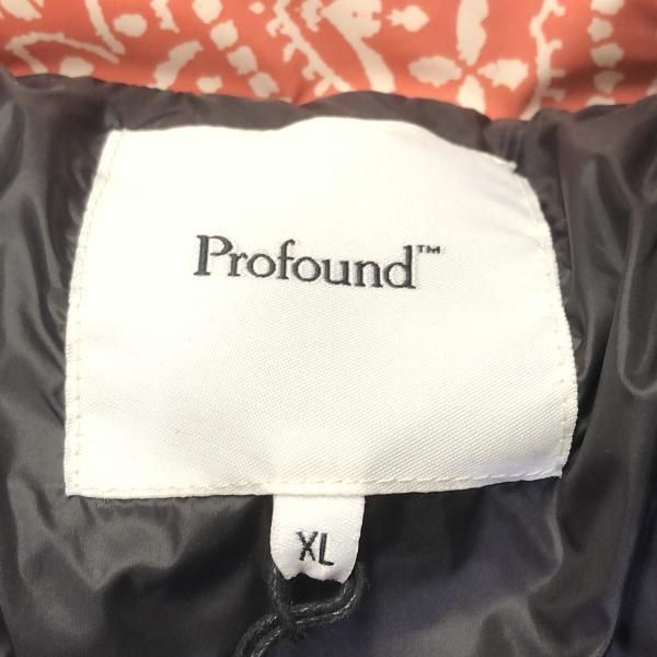 中古】Profound ペイズリー柄 パファージャケット XL マルチカラー