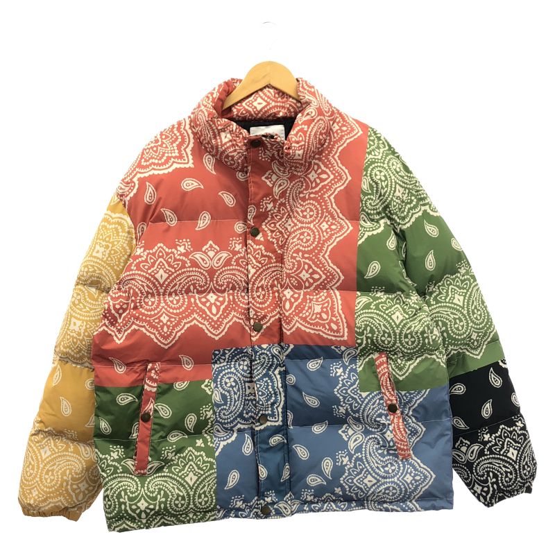 【中古】Profound ペイズリー柄 パファージャケット XL マルチカラー プロファウンド[10][240010516916] 中古】Profound ペイズリー柄 パファージャケット XL マルチカラー