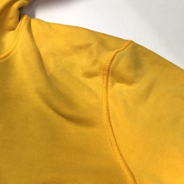 中古】STONE ISLAND プルオーバーパーカー S イエロー ストーン