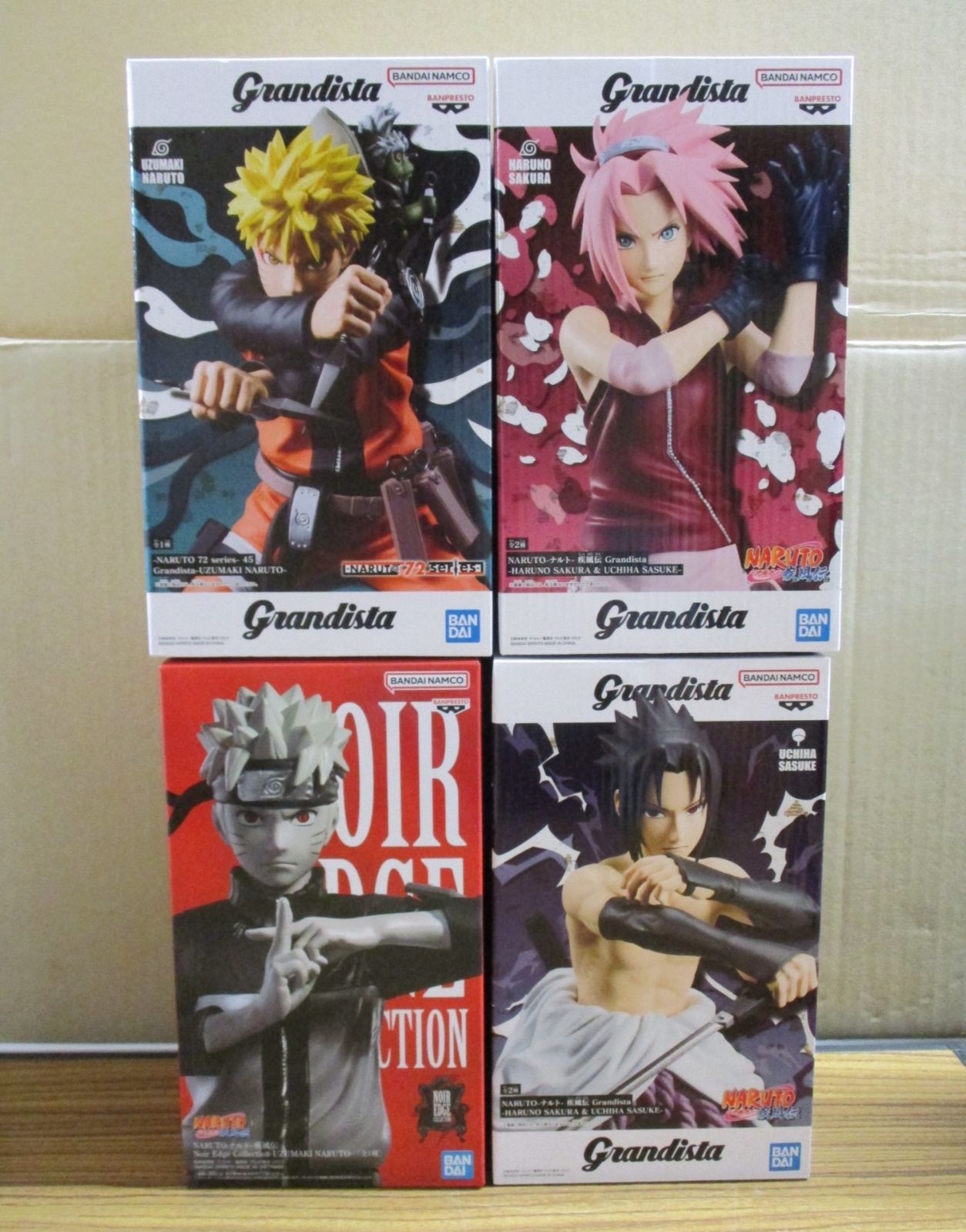 バンダイ NARUTO ナルト 疾風伝 Grandista 3種 Noir Edge Collection