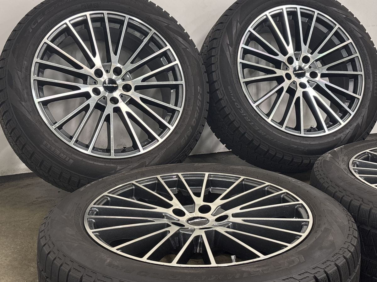 バリ溝】Eurodesign CALWER 19in 8J +27 PCD112 ピレリ アイス 