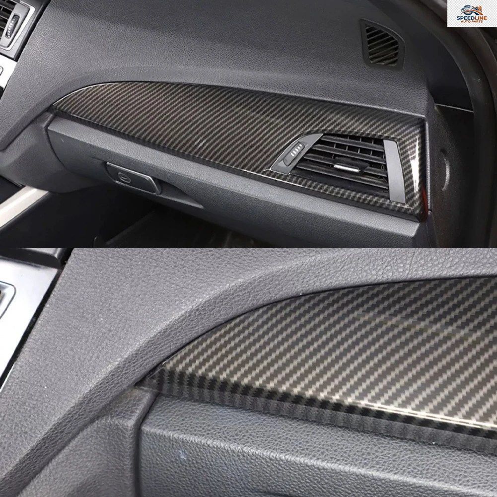 BMW 1 2シリーズ F20 F21 F22 F23 2012-2017用 ダッシュボードサイドエアアウトレットパネ??ルトリムカバー インテリアアクセサリー ABSカーボン