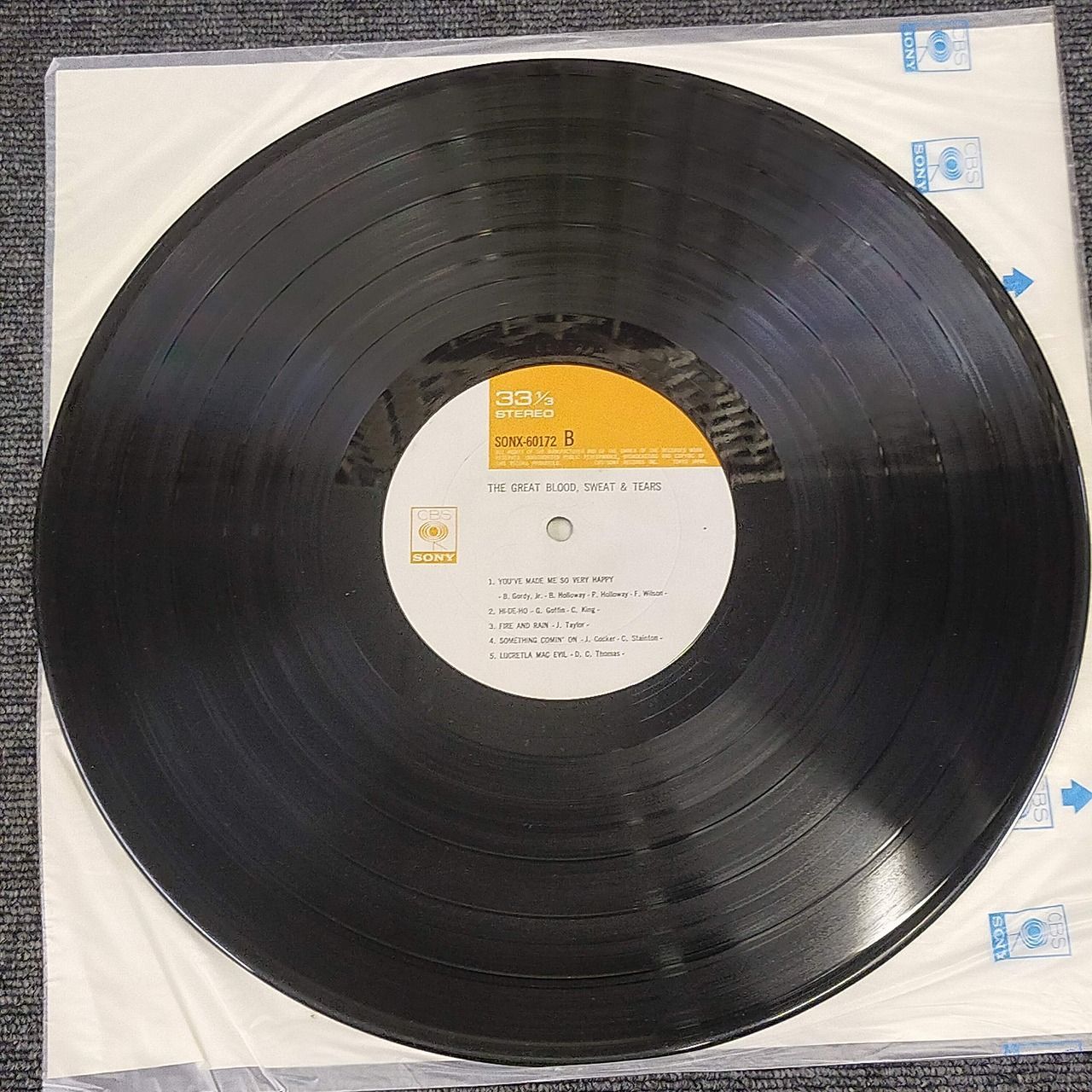 LPレコード2070】Blood, Sweat & Tears / The Great / Sony / SONX