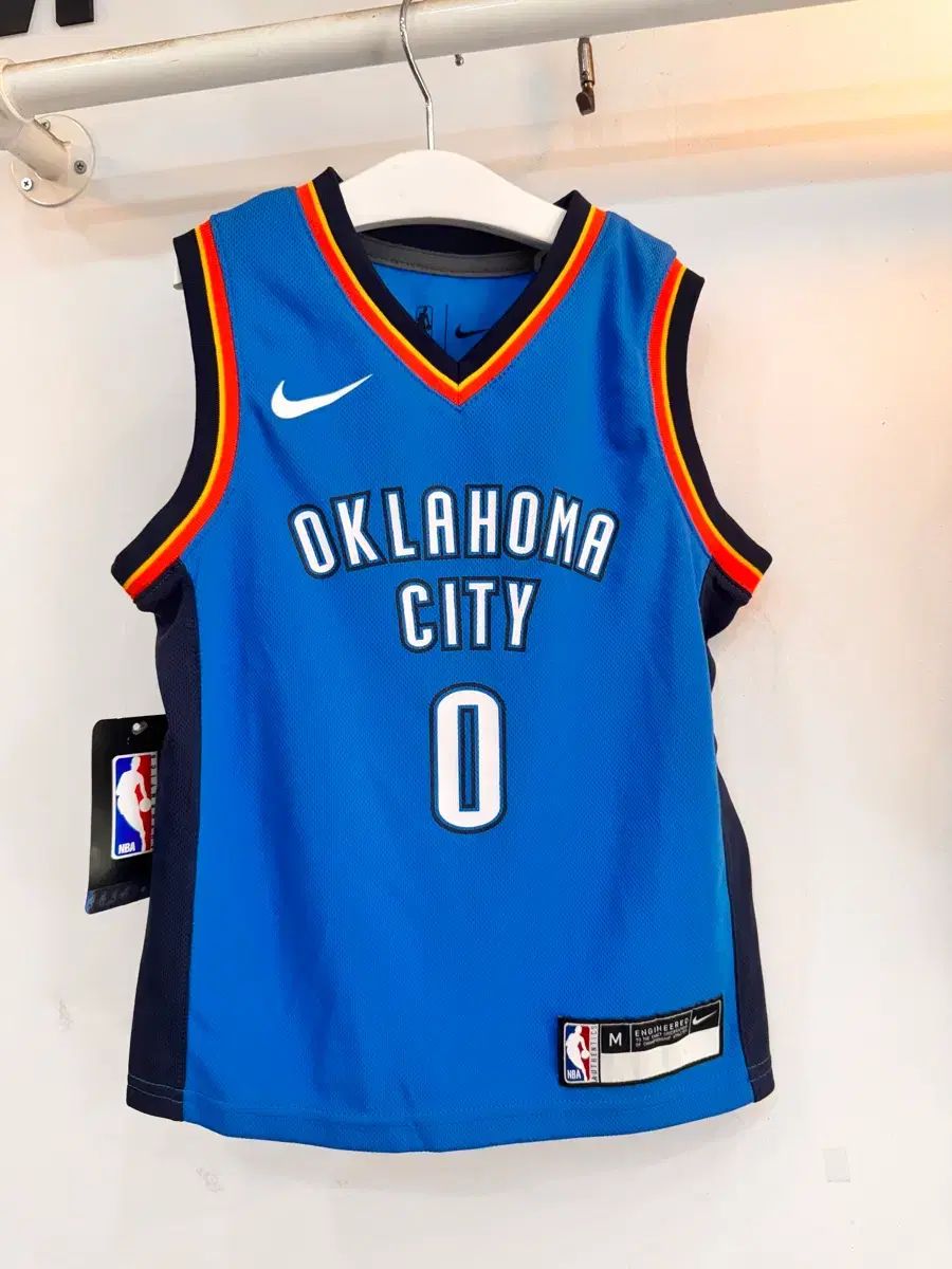 (新品) 5-6歳用 NIKE NBAキッズ ジャージ オクラホマシティ Mサイズ (120