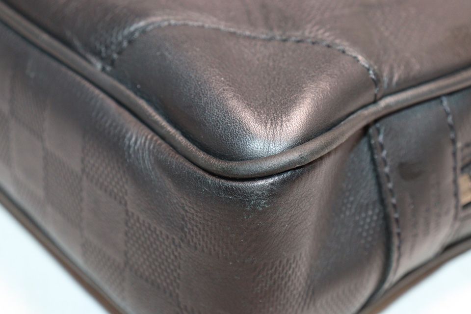 □LOUIS VUITTON ダミエアンフィニ PDV レザー ビジネスバッグ
