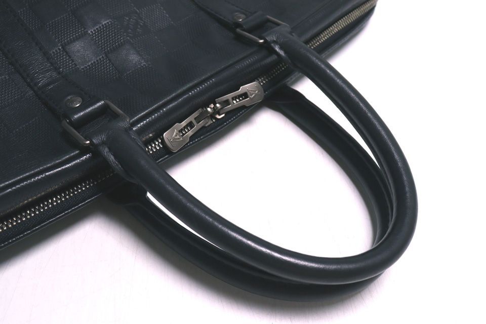 □LOUIS VUITTON ダミエアンフィニ PDV レザー ビジネスバッグ