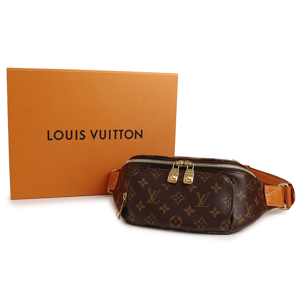 か*や様 【極美品】LOUIS VUITTON モノグラム バムバッグ MM ク ルイ ヴィトン M14019 ラッシュ バムバッグ モノグラム レザー