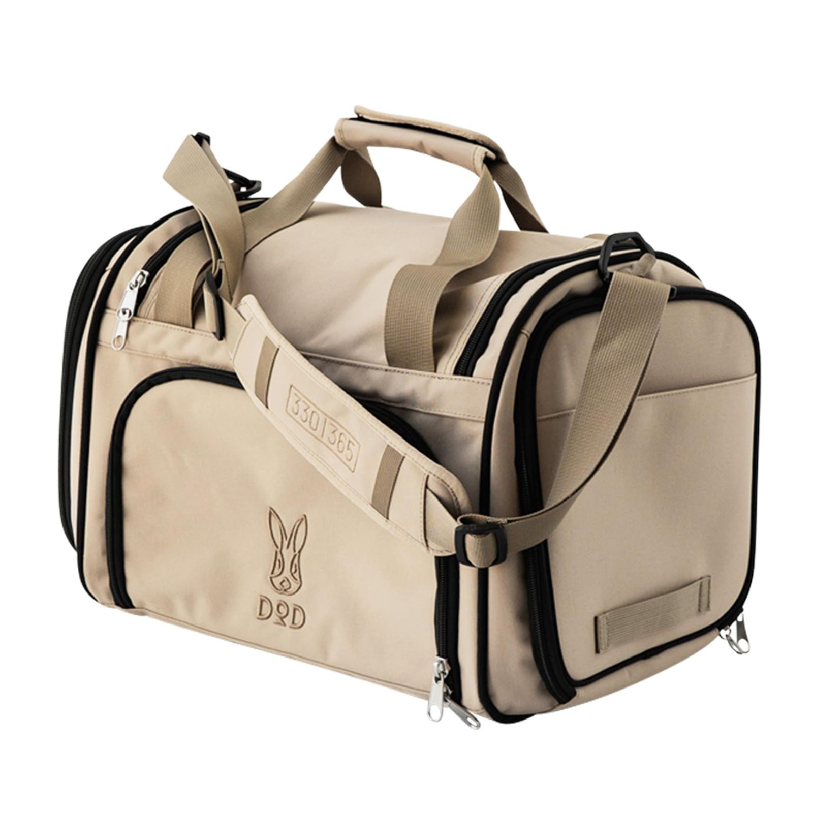 DOD(ディーオーディー) fave pet carry フェイブペットキャリー 【横幅92cmに拡張/小型犬用(4kg未満)】 折りたたみ 1.2kg 軽量 公共交通機関対応 通院 避難 キャンプ 330 さんさんまる DH3-005-TN-S