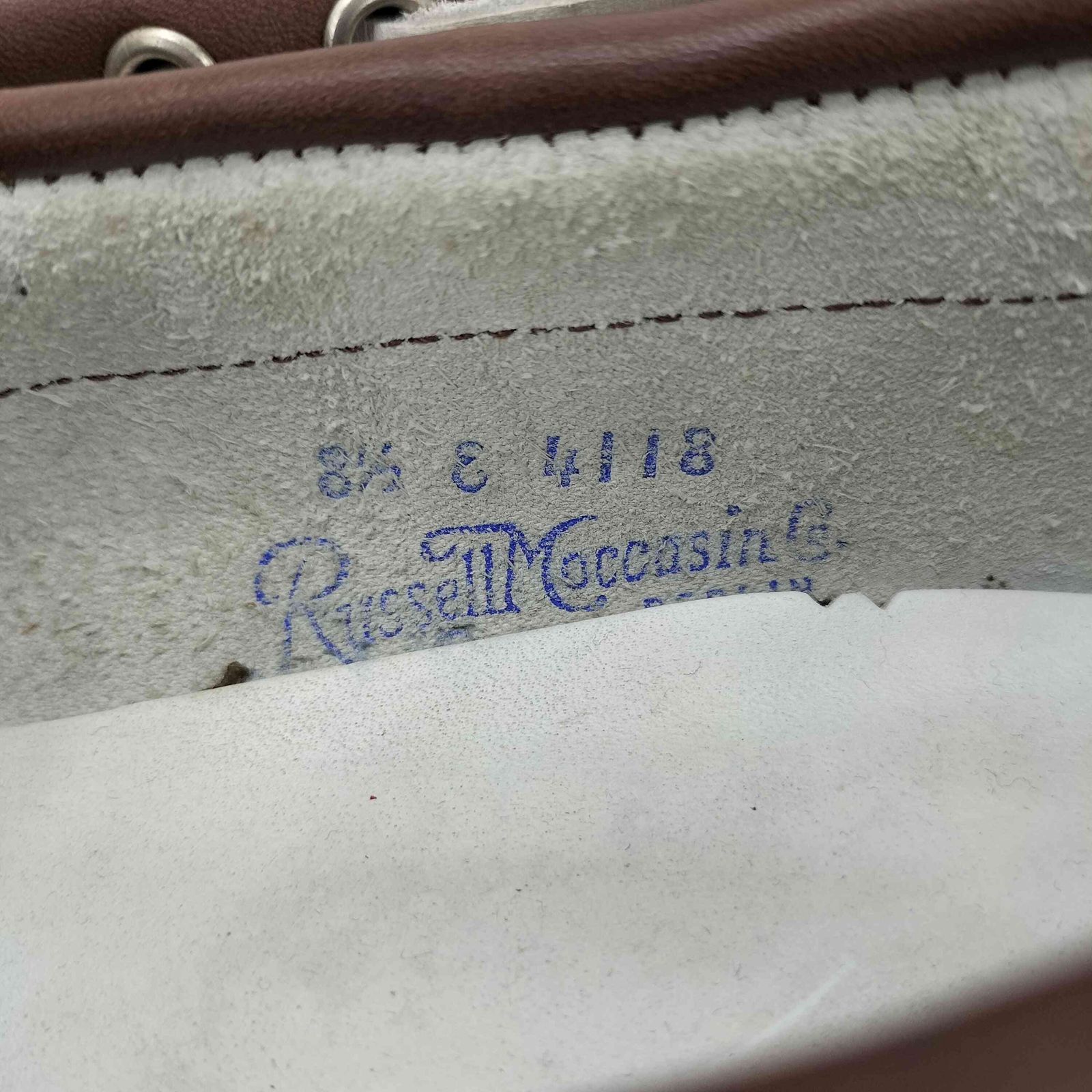 ラッセルモカシン Russell Moccasin 90S 4118 BOAT SHOE デッキ