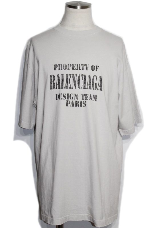 BALENCIAGA バレンシアガ 衣類 Tシャツ 衣料品 641675 コットン/ポリウレタン ライトグレー 【中古】【200】