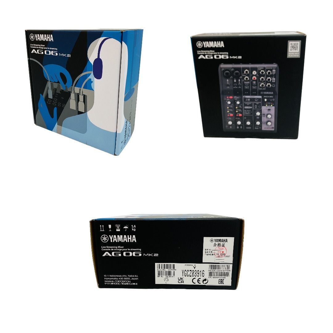 YAMAHA AG06MK2 オーディオ インターフェース ミキサー 音響機材 ヤマハ 中古 C11386129
