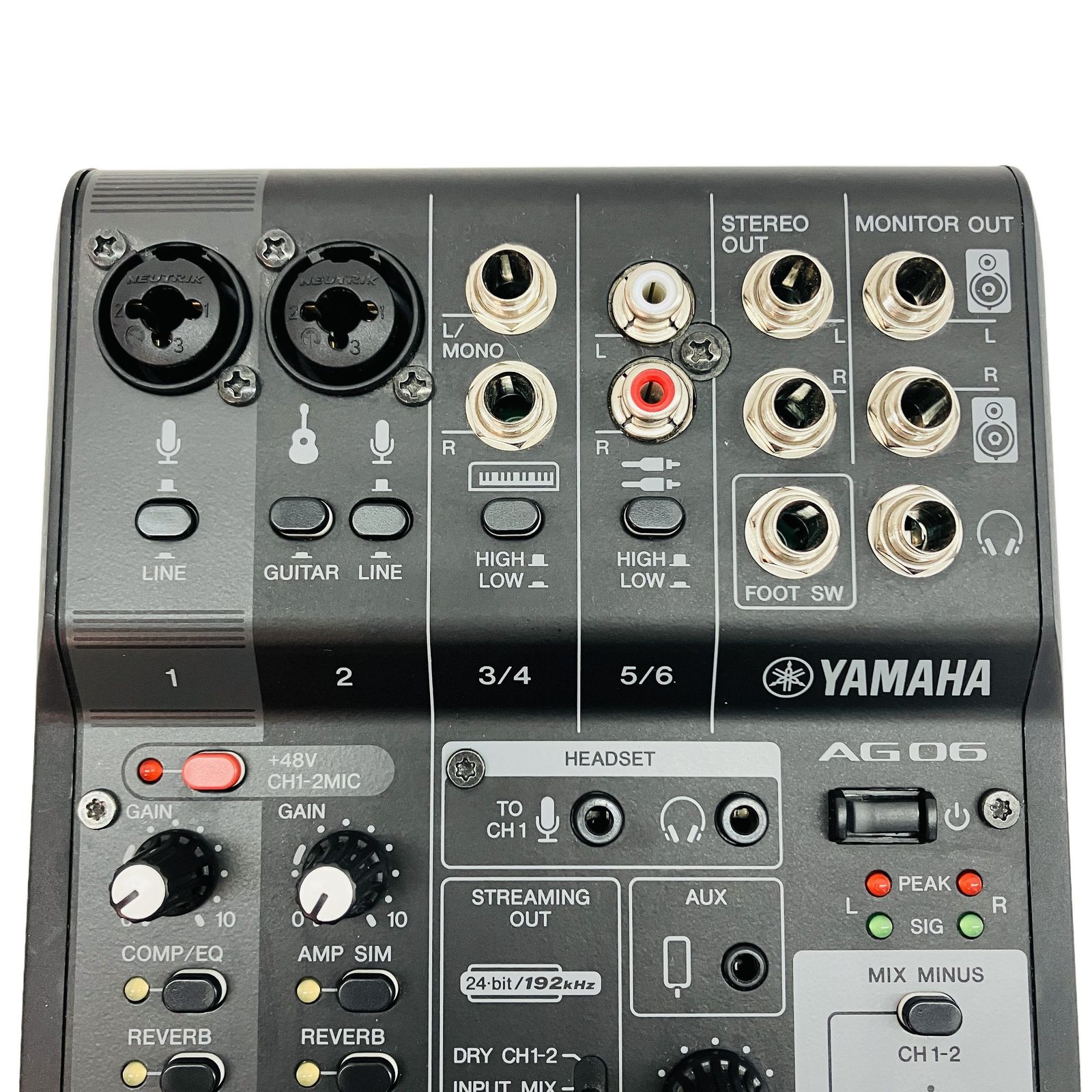 YAMAHA AG06MK2 オーディオ インターフェース ミキサー 音響機材 ヤマハ 中古 C11386129