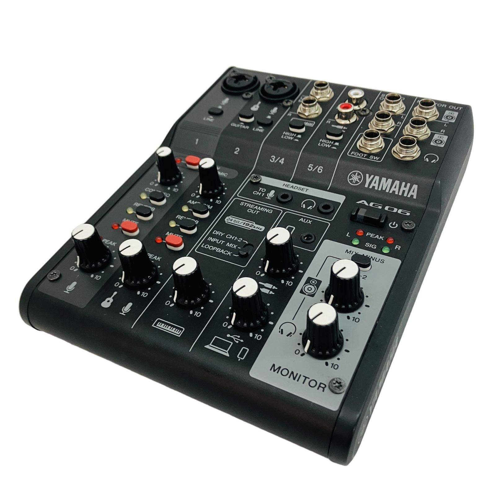 YAMAHA AG06MK2 オーディオ インターフェース ミキサー 音響機材 ヤマハ 中古 C11386129