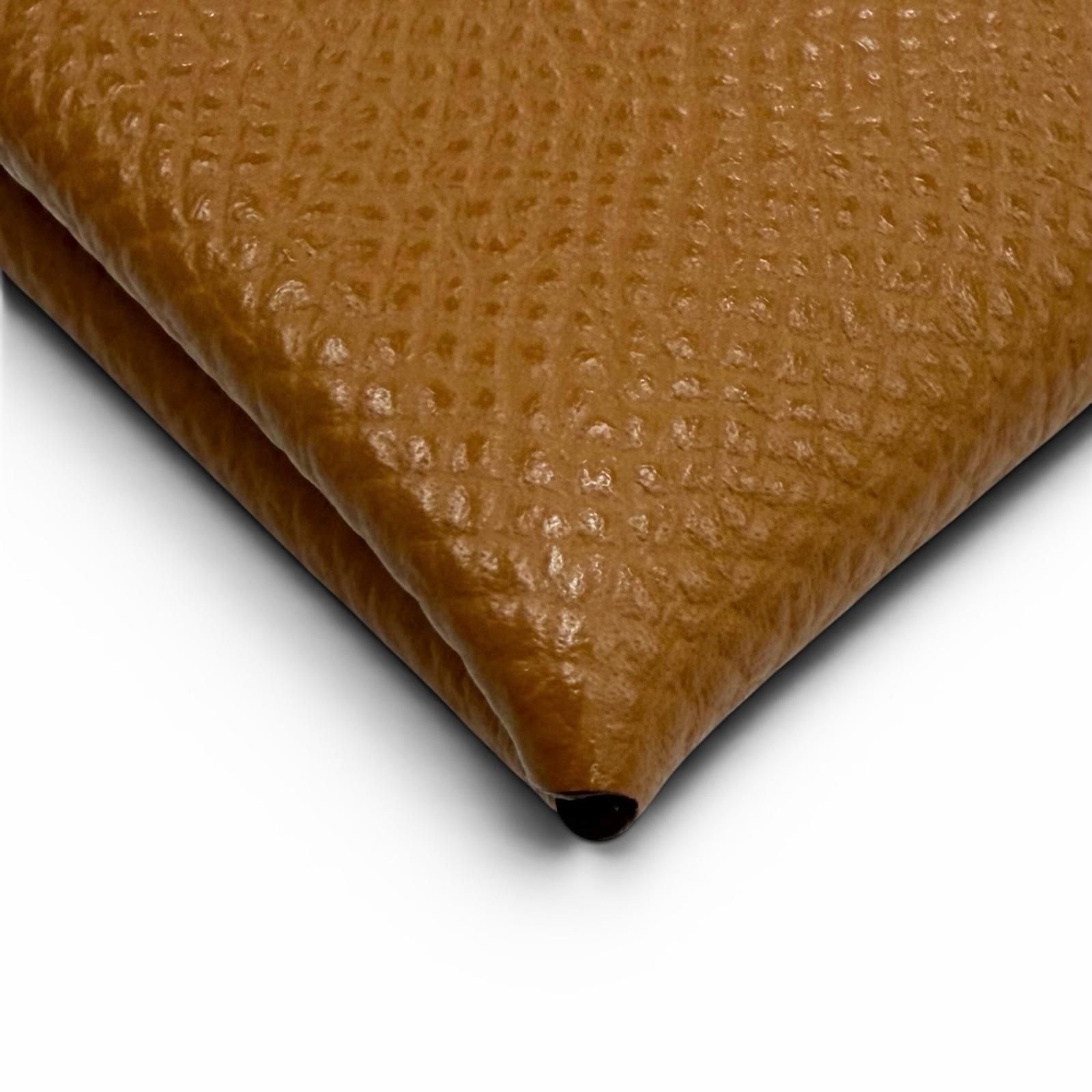 極美品★HERMES エルメス カルヴィ ゴールド ヴォーエプソン シルバー金具 名刺入れ カードケース Y刻印 フランス製 レディース 箱付き