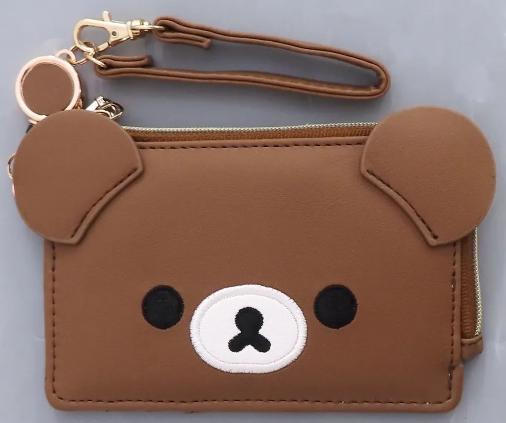 [Used] Wallet/Pass Case Rilakkuma Face Series Coin Pass Case Brown “Rilakkuma”