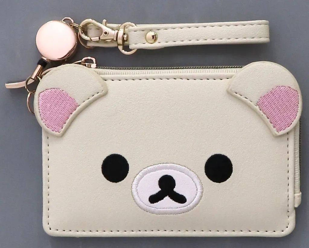 [Used] Wallet/Pass Case Korilakkuma Face Series Coin Pass Case Cream “Rilakkuma”