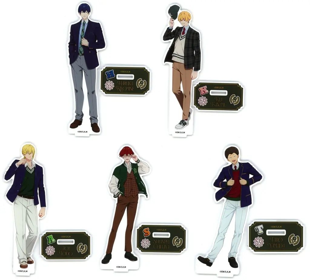 【中古】アクリルスタンド・アクリルパネル 全5種セット BIGアクリルスタンド 「キャラ福くじ TVアニメ 忘却バッテリー」 C賞