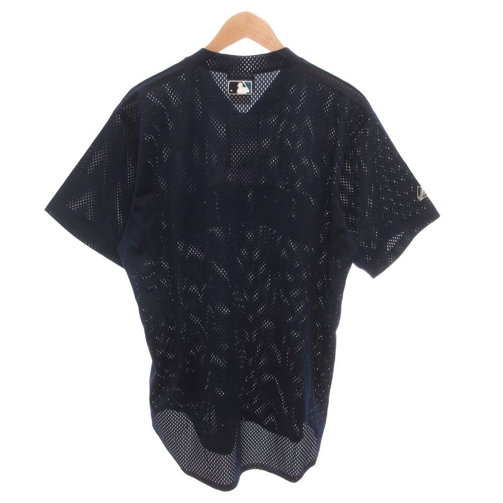 マジェスティック MAJESTIC タグ付き マリナーズ ユニフォーム Tシャツ 半袖 L 紺 ネイビー メッシュ ロゴ刺繍 /SJ ■GY18 マジェスティック MAJESTIC タグ付き マリナーズ ユニフォーム Tシャツ 半袖 L 紺 ネイビー メッシュ ロゴ刺繍 /SJ ■GY18