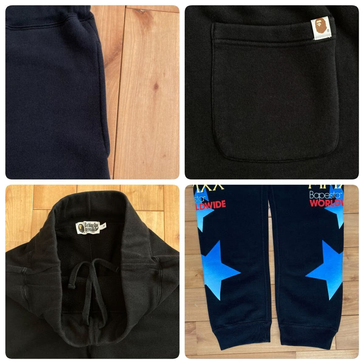 A BATHING APE BAPE STA ベイプスタ　スウェットパンツ　L BAPE STA LOGO スウェットパンツ Sサイズ a bathing ape star sweat