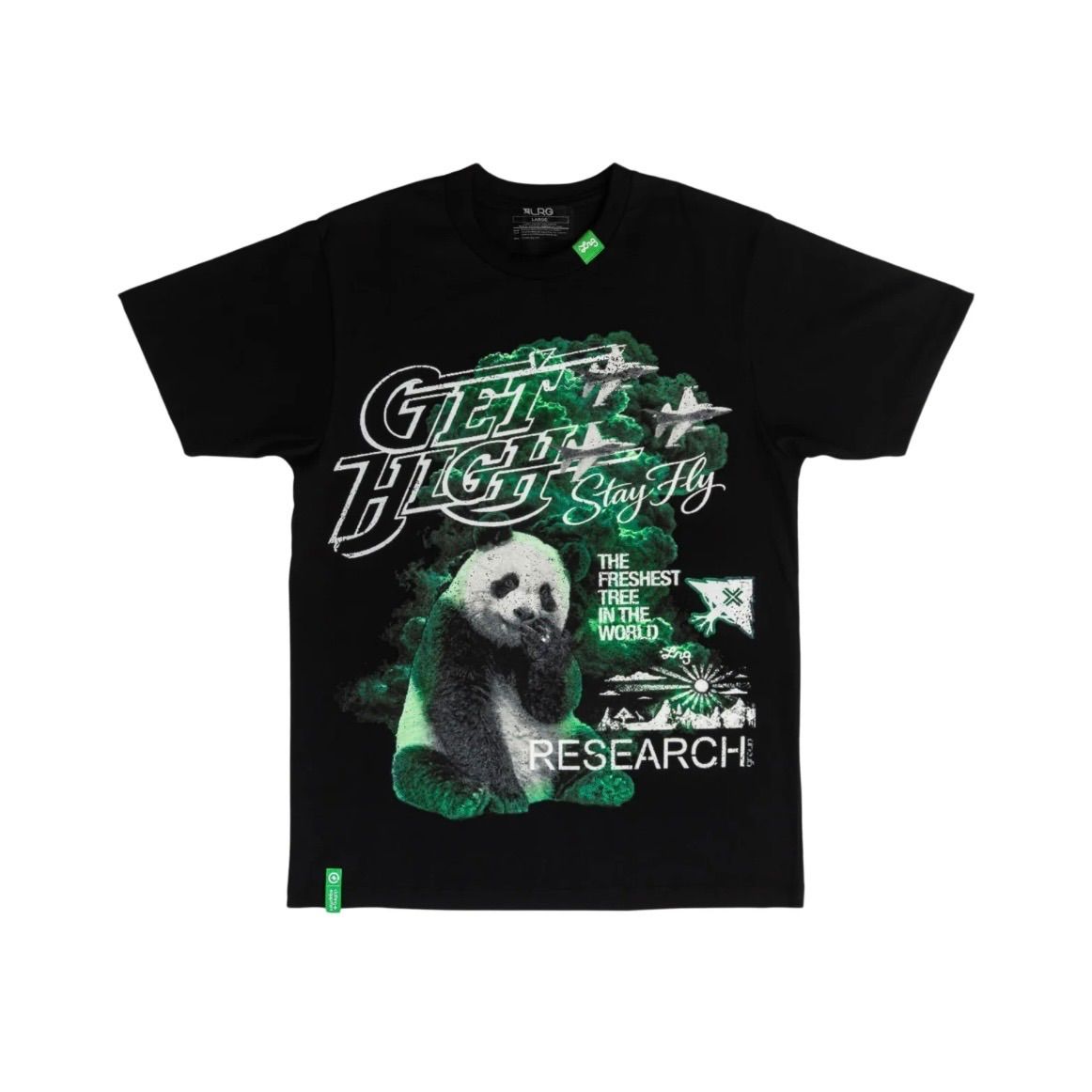 LRG PANDA SMOKE TEE [black] l4ltmssxx エルアールジー 半袖Tシャツ