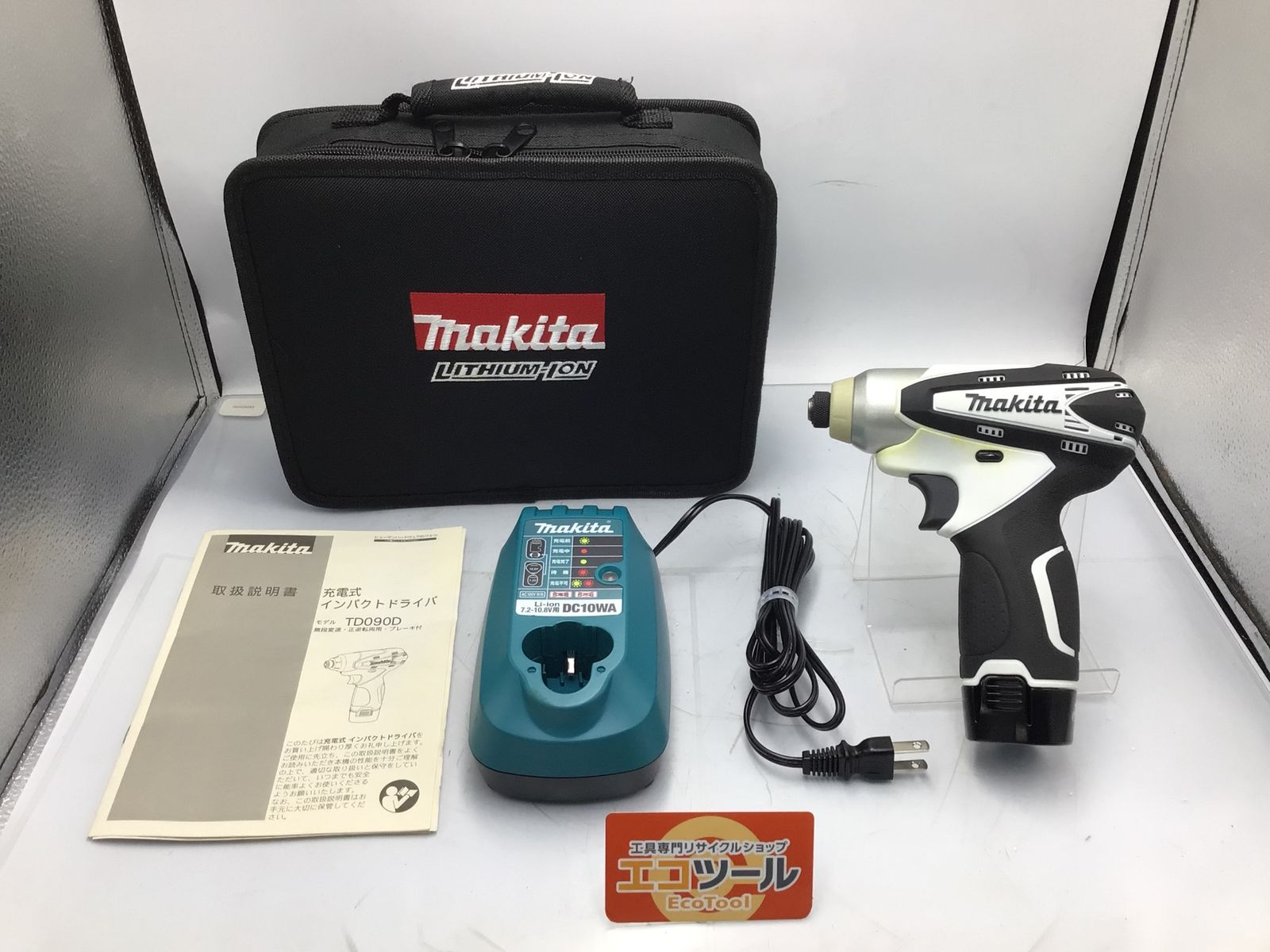 【中古品】Makita/マキタ TD090DZ ☆ 10.8v充電式インパクトドライバ 【充電器、バッテリー１個セット】 [IT_GXQSB][知立][M04]