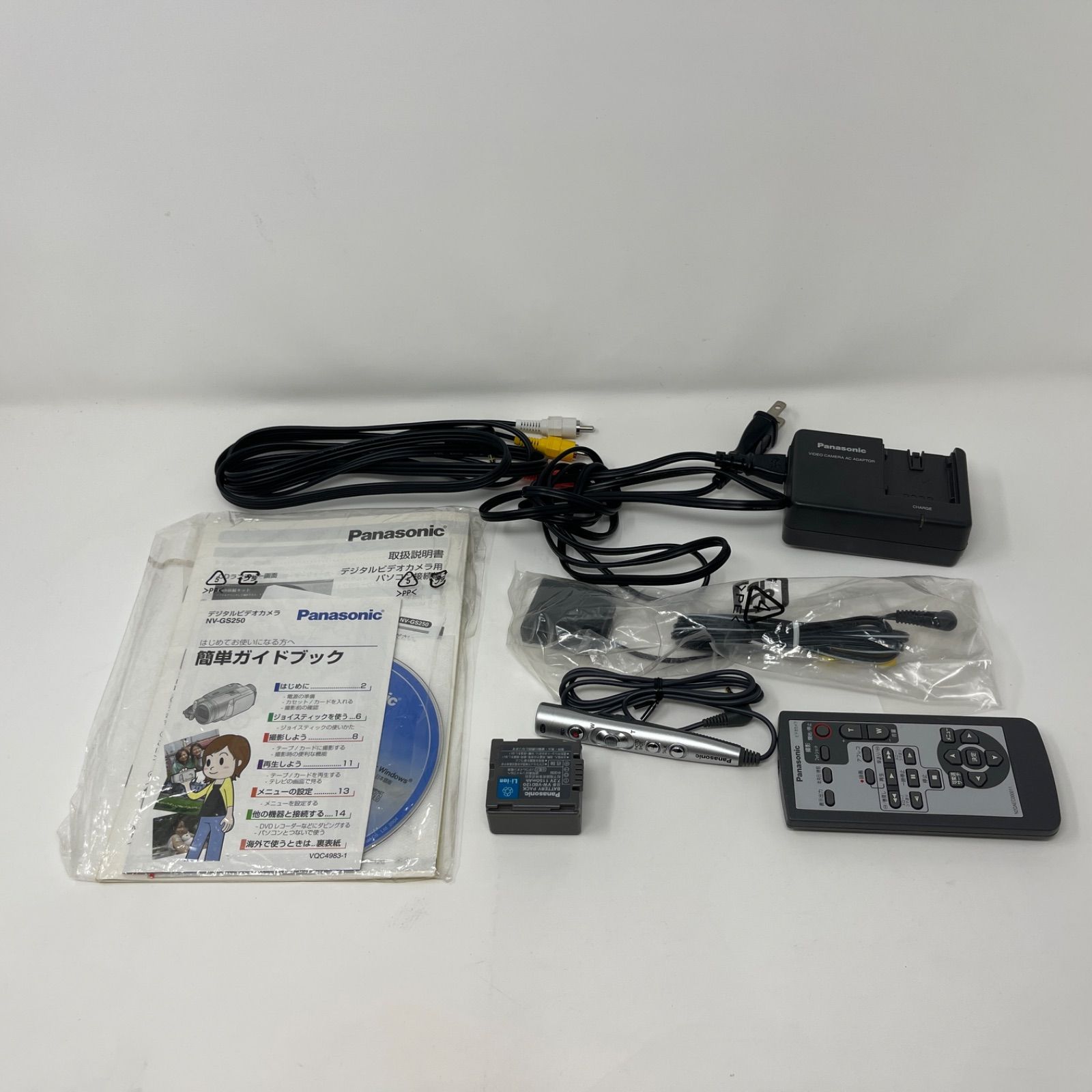 録画・再生・ダビングＯＫ◆パナソニック GS２５０ 動作良好 即購入OK 動作確認OK Panasonic NV-GS250-S miniDV デジタルビデオ