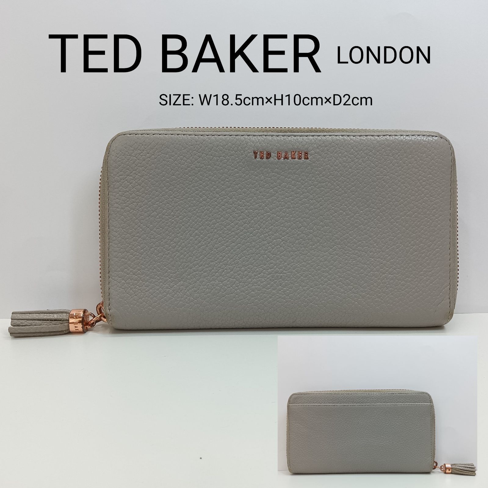 TED BAKER LONDON ☆ テッドベイカー ウォレット ／ 牛革 テッド 