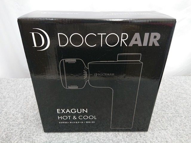 【未使用品】 ドクターエア エクサガン ホット＆クール REG-03 BK ブラック ボディケア フェイスケア DOCTORAIR