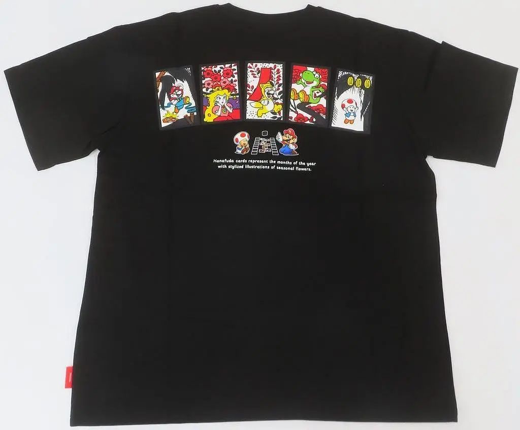 中古】Tシャツ マリオ花札 Tシャツ ブラック XLサイズ 「スーパー