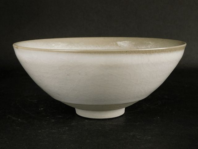 加藤 孝俊 米色 灰青瓷 粉吹 茶碗