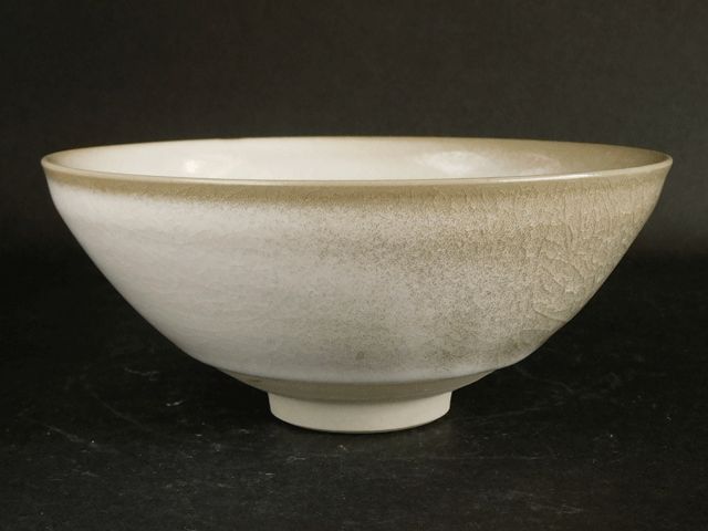 加藤 孝俊 米色 灰青瓷 粉吹 茶碗