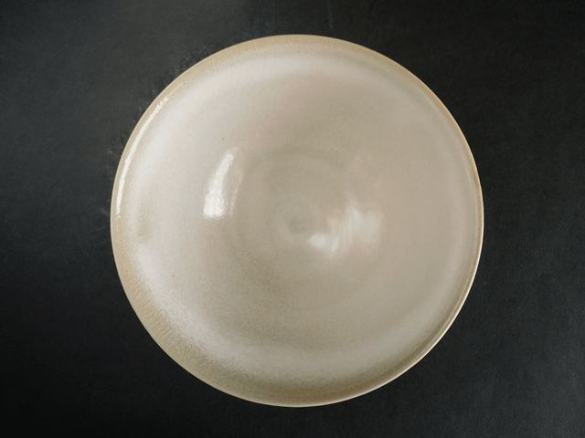 加藤 孝俊 米色 灰青瓷 粉吹 茶碗