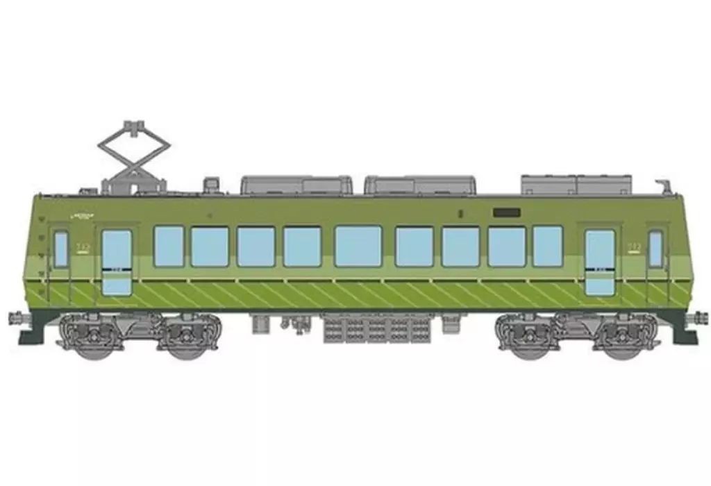 中古】鉄道模型 1/150 叡山電車700系 リニューアル712号車 (緑) 「鉄道