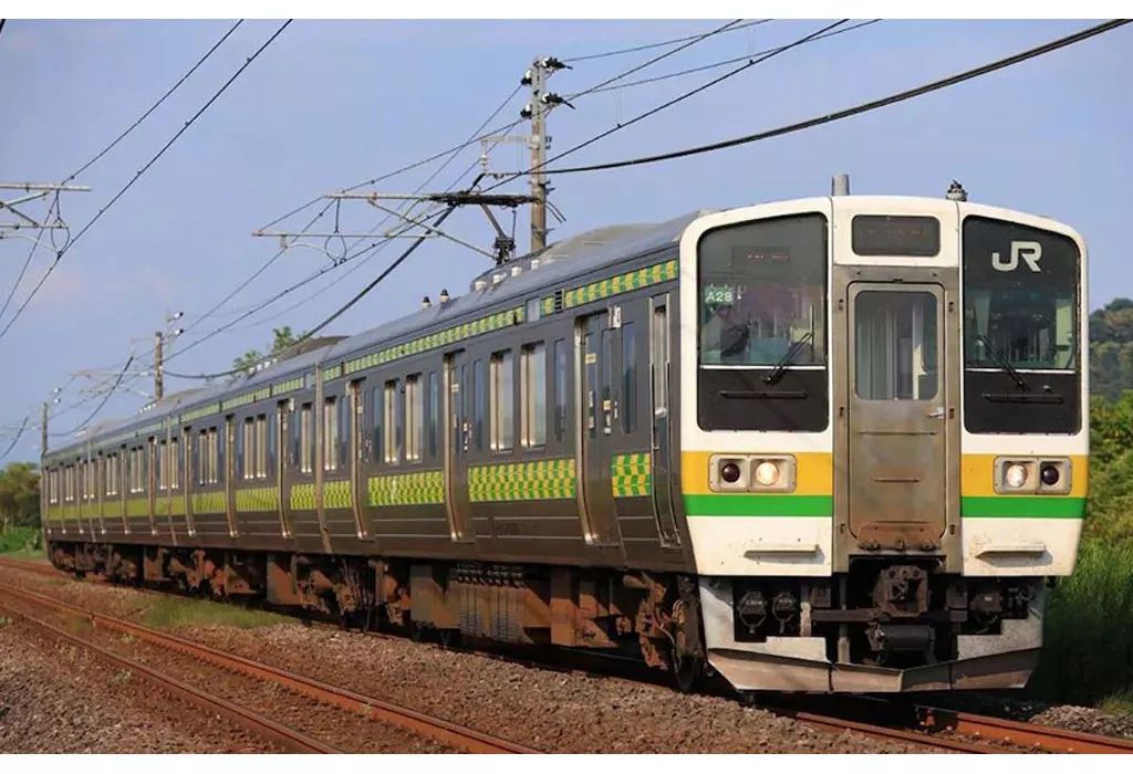 【中古】鉄道模型 1/150 211-3000系近郊電車(両毛線・矢絣色)セット(4両) [97237]