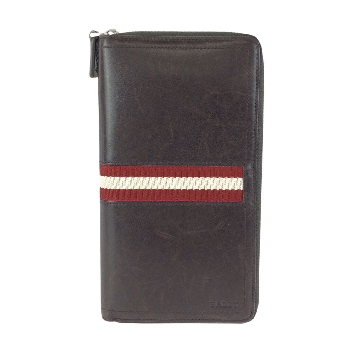 BALLY バリー トレインスポッティング ブラウン シルバー金具 レザー 