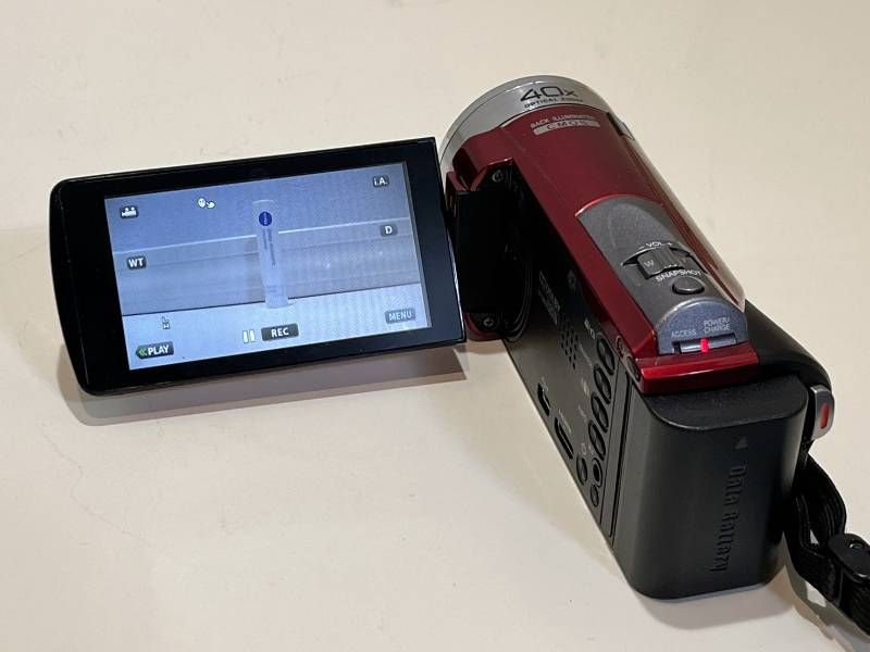 JVC Everio GZ-E600 レッド ハイビジョン ビデオカメラ 13年製 簡易