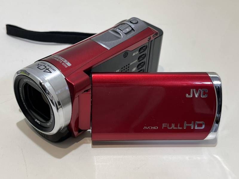 JVC Everio GZ-E600 レッド ハイビジョン ビデオカメラ 13年製 簡易