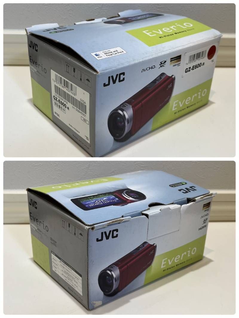 JVC Everio GZ-E600 レッド ハイビジョン ビデオカメラ 13年製 簡易