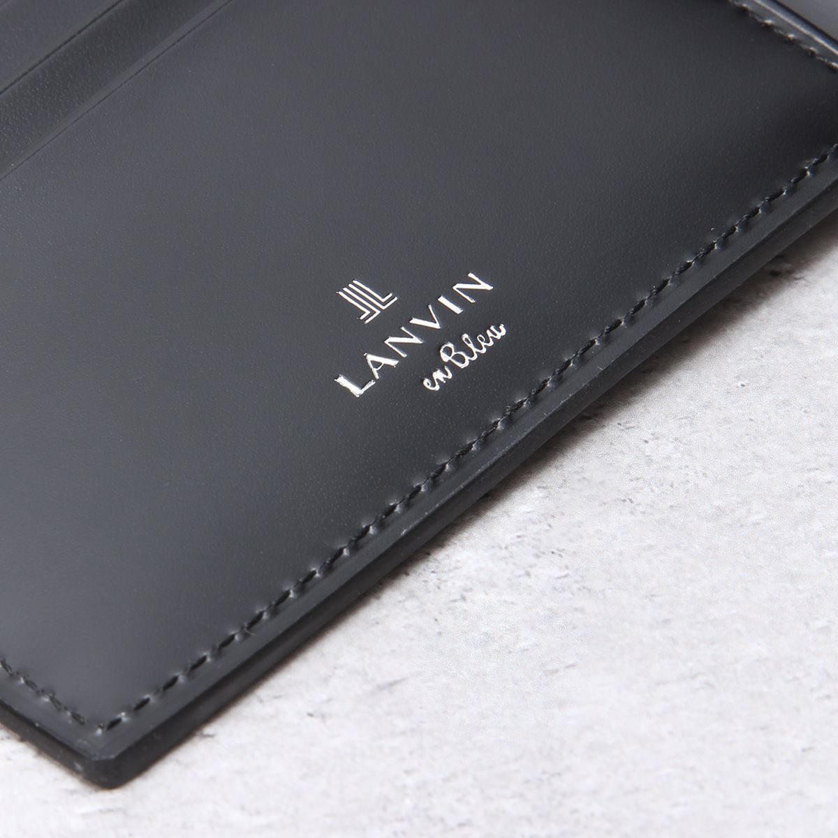 【メーカー正規品】ランバンオンブルー バトラー 二つ折り財布 メンズ レディース ブランド レザー 本革 LANVIN en Bleu Butler 519614｜詳細画像