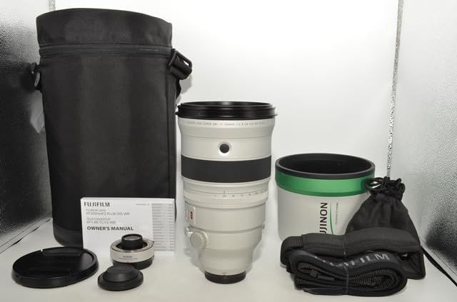 1142★良品★FUJIFILM 単焦点 超望遠 XF 200mm F2 R LM OIS WR 1.4XTC