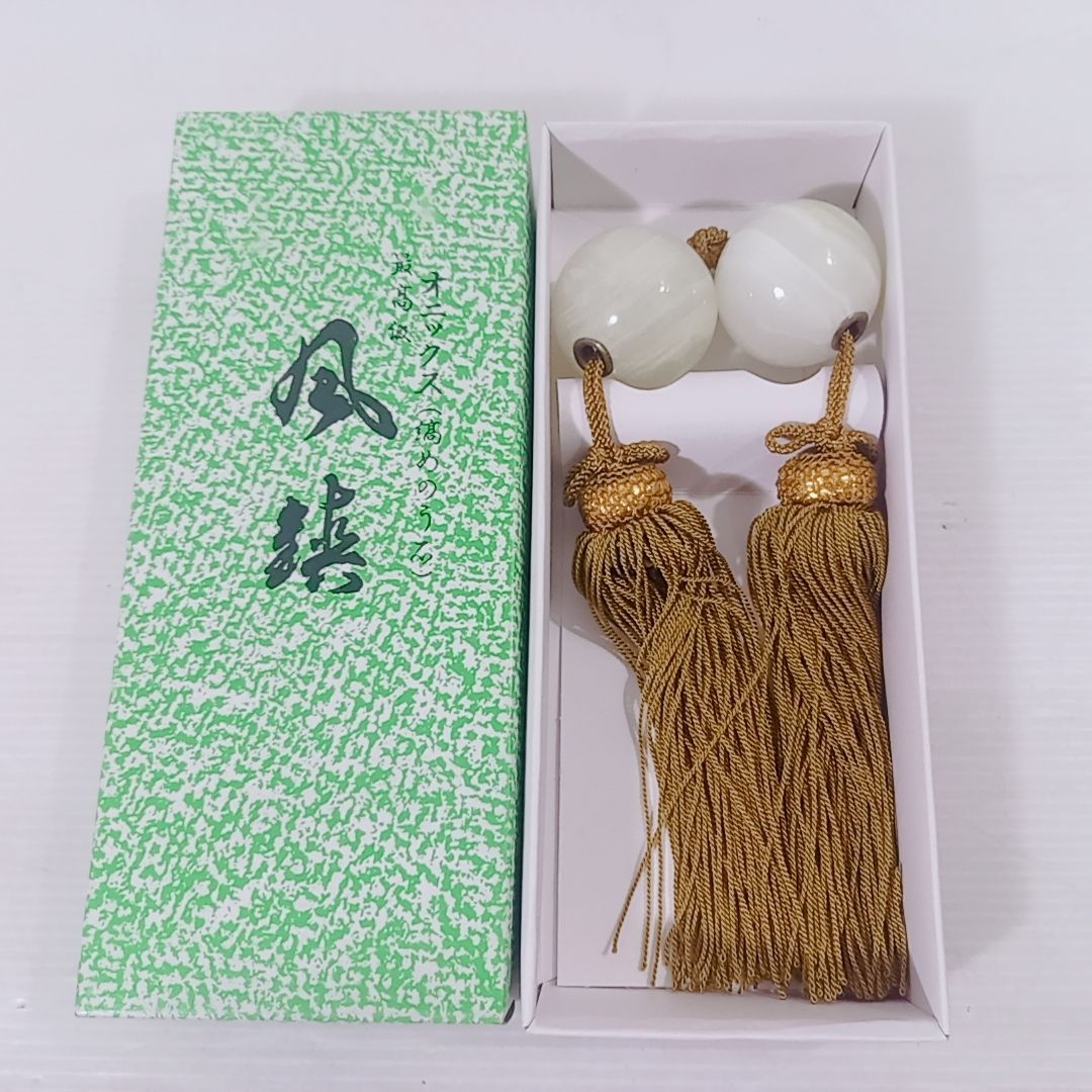 オニックス 最高級 風鎮 3点セット 縞めのう石 縞瑪瑙 天然石 伝統工芸