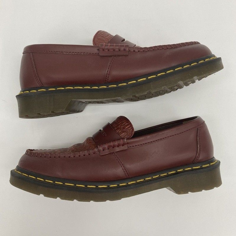Dr.Martens × stussy ドクターマーチン ステューシー 限定 コラボローファー PENTON ペントン クロコダイル型押しレザー US8 26cm相当 シューズ レザー 革 アメカジ ストリート メンズ レッド 靴 ★SS909 Dr.Martens × stussy ドクターマーチン ステューシー 限定 コラボローファー PENTON ペントン クロコダイル型押しレザー US8 26cm相当 シューズ レザー 革 アメカジ ストリート メンズ レッド 靴 ★SS909