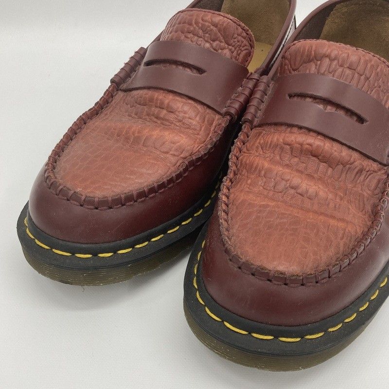 Dr.Martens × stussy ドクターマーチン ステューシー 限定 コラボローファー PENTON ペントン クロコダイル型押しレザー US8 26cm相当 シューズ レザー 革 アメカジ ストリート メンズ レッド 靴 ★SS909 Dr.Martens × stussy ドクターマーチン ステューシー 限定 コラボローファー PENTON ペントン クロコダイル型押しレザー US8 26cm相当 シューズ レザー 革 アメカジ ストリート メンズ レッド 靴 ★SS909