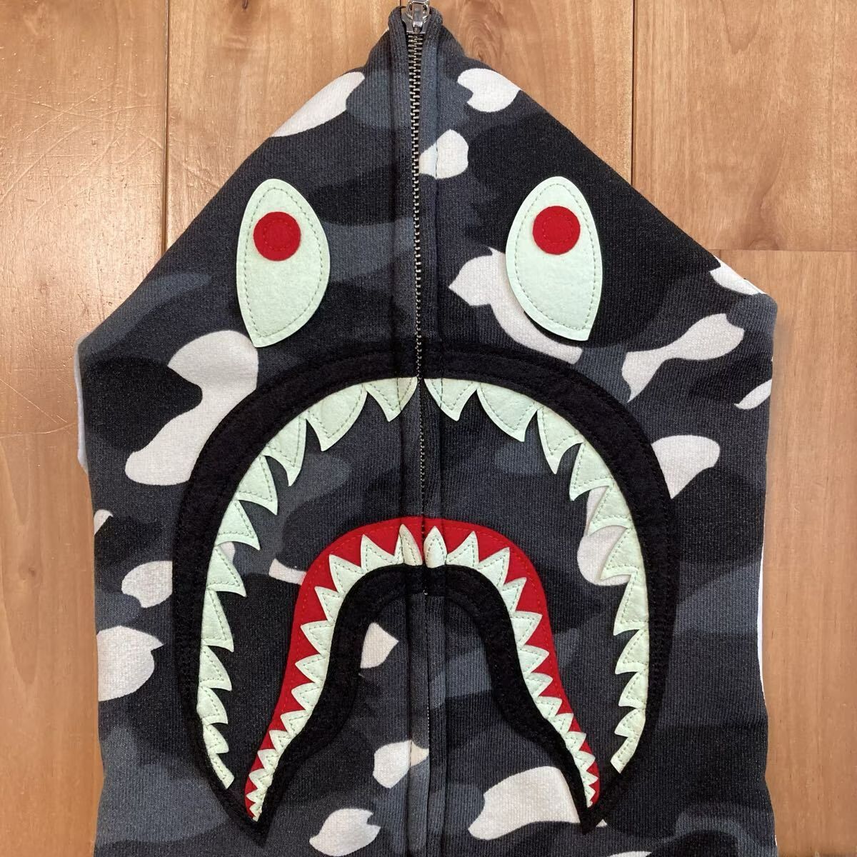 蓄光 City Camo シャーク パーカー Mサイズ shark full zip hoodie a