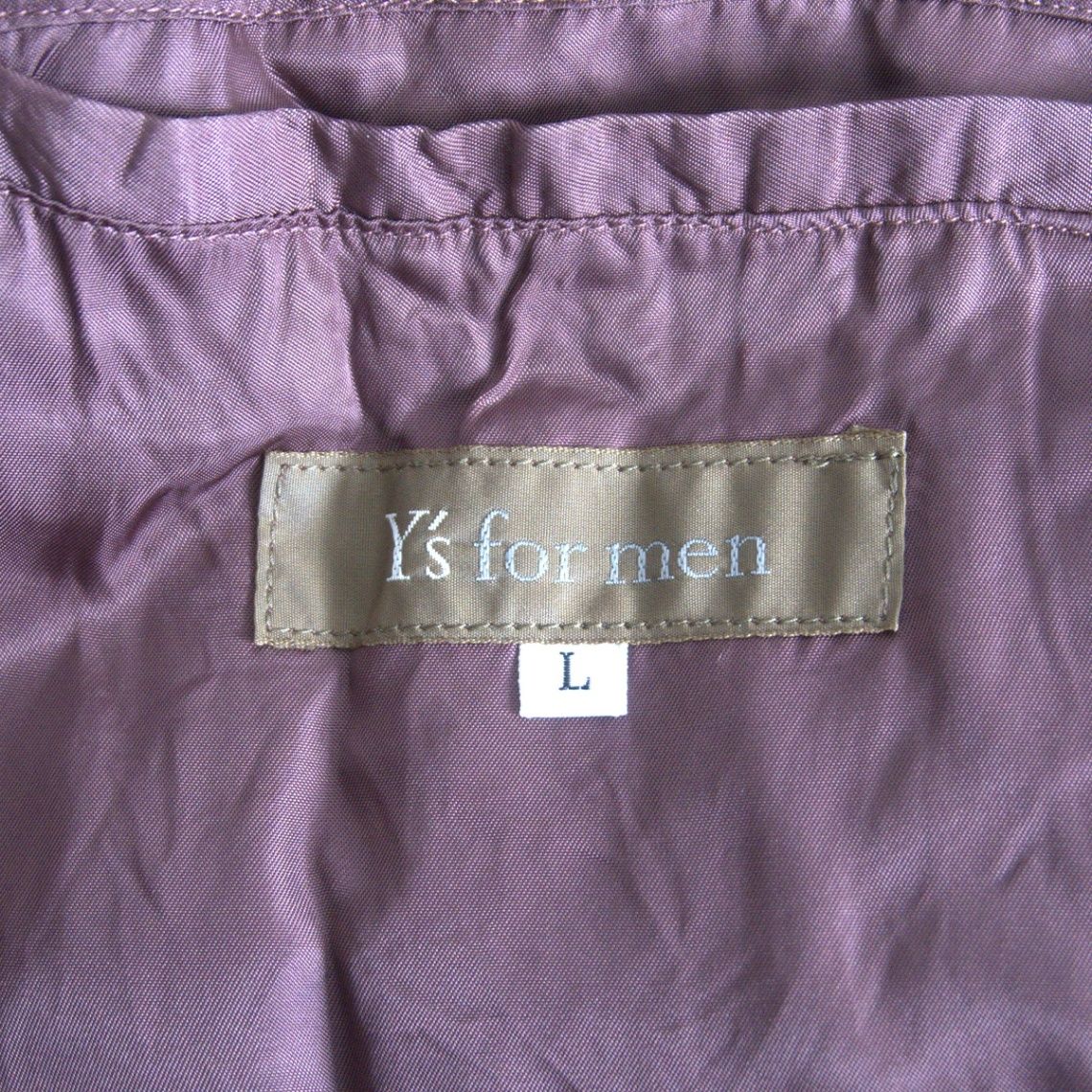 美品】Y's for men【ステンカラーコート】L YOHJI YAMAMOTO ヨウジ