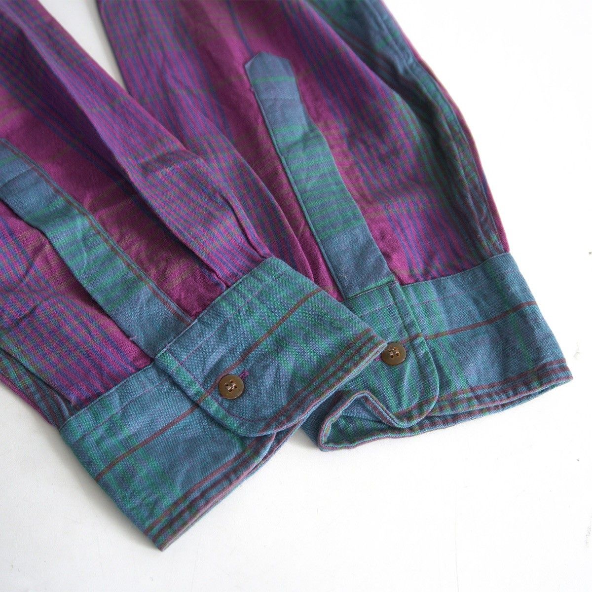80S/兵隊タグ】CHAPS Ralph Lauren【チェック BD シャツ】XL 80年代