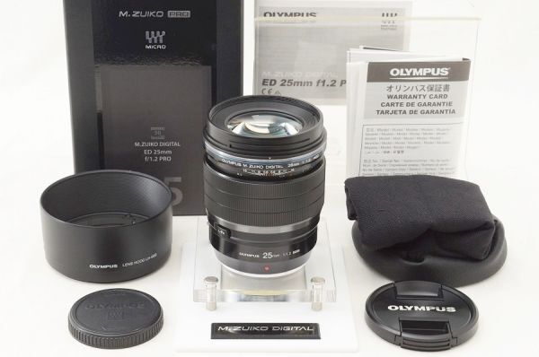 ☆極上美品☆ OLYMPUS オリンパス M.ZUIKO DIGITAL ED 25mm F1.2 PRO 元箱 付属品 ♯26062002